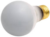 Bulbrite B717060 60A19F/SB (120V) 60W A19 120V Inside Frost Silver Bowl Lamp, E26 Base