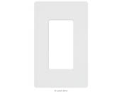 Lutron Electronics CW-1-WH Lutron Claro Screwless Single Gang Wallplate, White