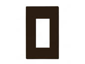 Lutron Electronics CW-1-BR Lutron Claro Screwless Single-Gang Wallplate - Brown