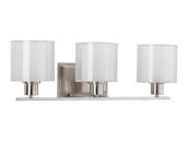 Progress Lighting P2079-09 Brushed Nickel Three-light Bath Fixture