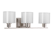 Progress Lighting Brushed Nickel Three-light Bath Fixture