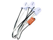 Keystone KT-SOCKET-T8-U-S-3-W T8 Retrofit 3-Lamp Wiring Harness for LED Tubes