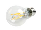 TCP FA19D6027EC Dimmable 8W 2700K A19 Filament LED Bulb, Enclosed Fixture Rated