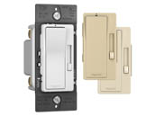 Legrand RH4FBL3PTC RH4FBL3PTC 0-10V Fluorescent/LED Slide Dimmer and Tap On/Off Single Pole/3-Way Switch, Tri-Color