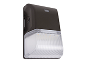 NaturaLED 28 Watt LED Wallpack With Photocell, 5000K, 100 Watt Equivalent