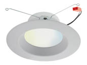 Satco Products, Inc. S11260 10W/LED/RDL/5-6/TW/T20/JA8/SF Satco Starfish Smart WiFi 10 Watt 5-6" LED Recessed Downlight, Tunable White, JA8 Compliant