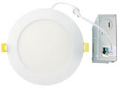 Halco Lighting 89095 FSDLS6FR15/CCT/LED Halco 15 Watt 6" Flat LED Downlight, Color Selectable, 90 CRI