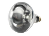 Value Brand 250BR40-CL-SC-HEAT 250BR40-CL-SC-HEAT  (SAFETY) 250 Watt, 120 Volt BR40 Clear Safety Coated Heat Bulb. WARNING:  THIS BULB IS NOT TO BE USED NEAR LIVE BIRDS.