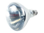 Satco Products, Inc. S4750 (Safety) 125 Watt, 120 Volt BR40 Clear Safety Coated Reflector Bulb. WARNING:  THIS BULB IS NOT TO BE USED NEAR LIVE BIRDS.