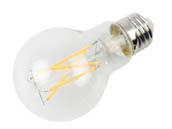 Bulbrite 776913 LED9A19/27K/FIL/4 Dimmable 9W 2700K 90 CRI A19 Filament LED Bulb, Enclosed Fixture and Wet Rated