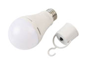 Simply Conserve L05A1927KBAT 5W A-21 LED Bulb With 3.5 Hour Battery Backup, 2700K, E26 Base, Detachable Hook