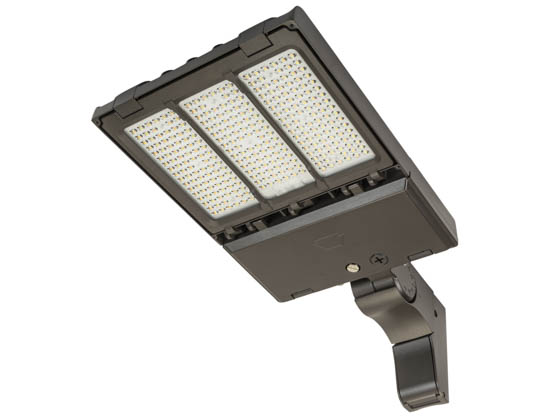 Keystone KT-ALED140PSM2OSBPMA8CSBVDIMP KT-ALED140PS-M2-OSB-PMA-8CSB-VDIM-P OpticSwap LED Area Fixture With Adjustable Arm Mount, Wattage and Color Selectable, Type III, IV & V Lenses Included, 400W HID Equivalent